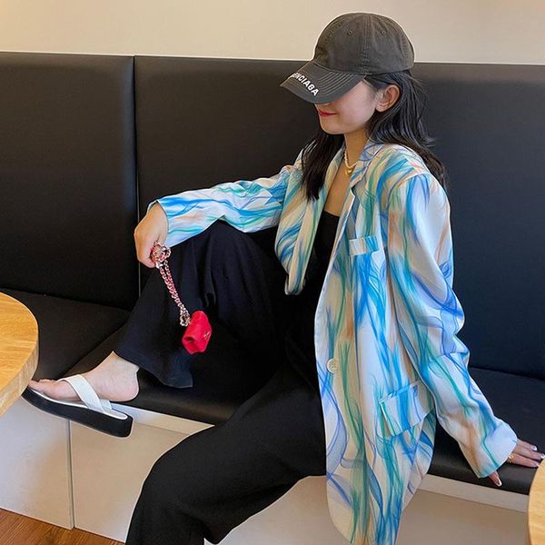 women's suits & blazers spring women fashion print blazer jacket korean loose casual autumn long sleeve mid-length turndown collar fema, White;black
women's suits & blazers spring women fashion print blazer jacket korean loose casual autumn long sleeve mid-length turndown collar fema, White;black