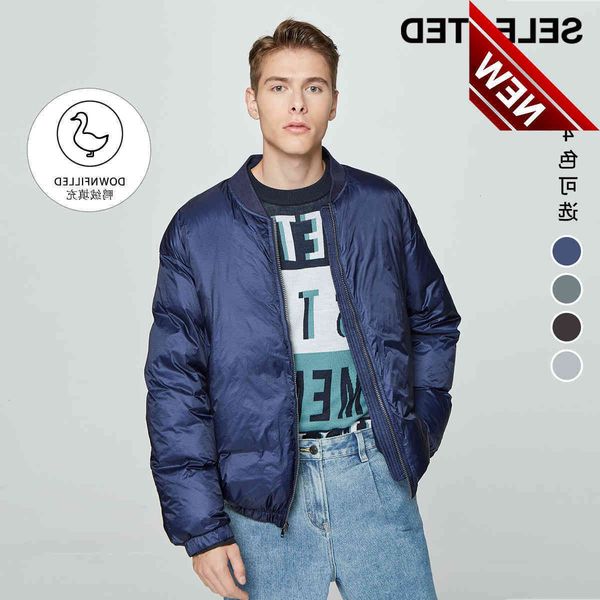 selected winter new fashion loose down jacket with baseball collar for men s|420412021, Black
selected winter new fashion loose down jacket with baseball collar for men s|420412021, Black