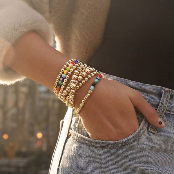 golden beaded bracelet fashion jellewery 2021 beads bracelet for women jewelry femme bracelets wholesale, Black
golden beaded bracelet fashion jellewery 2021 beads bracelet for women jewelry femme bracelets wholesale, Black