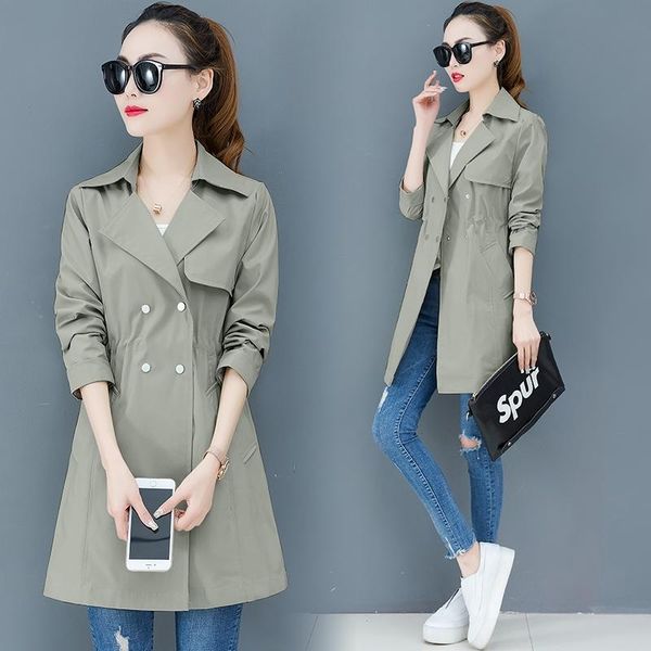 women's trench coats spring autumn clothing windbreaker coat long sleeve women trenchcoat youth large size ladies 1268, Tan;black
women's trench coats spring autumn clothing windbreaker coat long sleeve women trenchcoat youth large size ladies 1268, Tan;black