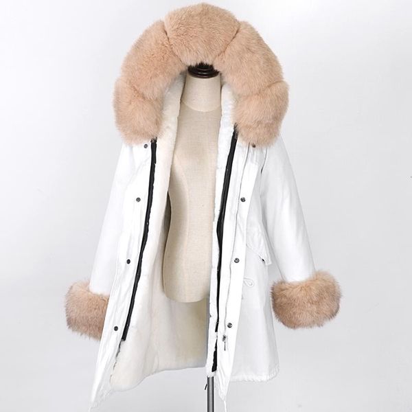 women's fur & faux 2021 fashion plus size real coat long winter jacket women white parka liner thick warm outerwear, Black
women's fur & faux 2021 fashion plus size real coat long winter jacket women white parka liner thick warm outerwear, Black