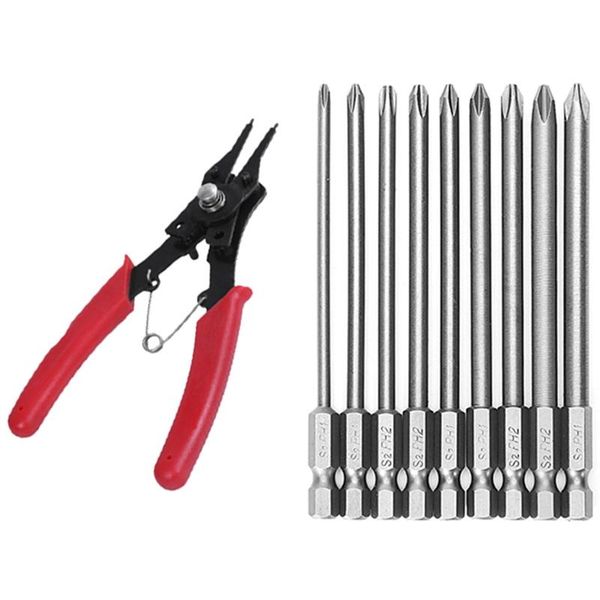 professional hand tool sets 1 set snap ring pliers combination retaining clip & 9 pcs 1/4inch 100mm s2 magnetic hex cross head screwdriver b
professional hand tool sets 1 set snap ring pliers combination retaining clip & 9 pcs 1/4inch 100mm s2 magnetic hex cross head screwdriver b