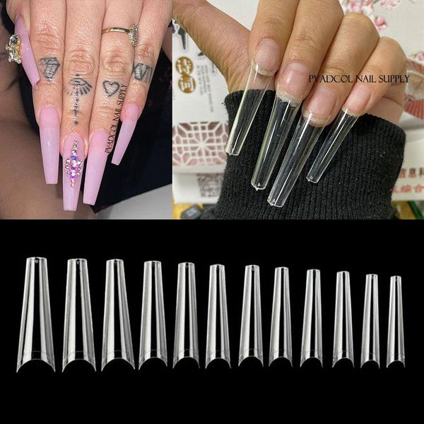 coffin nail tips half cover extra long c curve acrylic extension system false nails manicure press on tip salon supply, Red;gold 
coffin nail tips half cover extra long c curve acrylic extension system false nails manicure press on tip salon supply, Red;gold