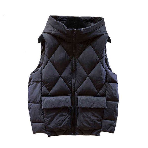 cotton vest women's autumn and winter short hooded korean down waistcoat thickened et, Black;white
cotton vest women's autumn and winter short hooded korean down waistcoat thickened et, Black;white