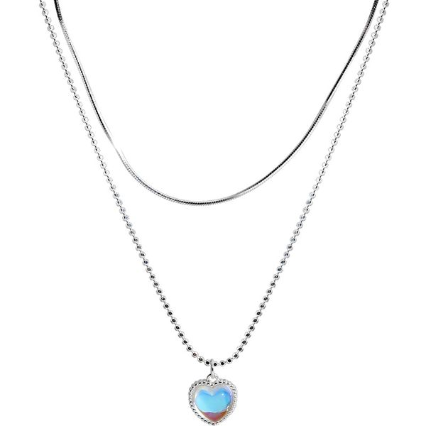 simple cold wind design sense minority dazzle color love pendant necklace female summer clavicle chain suitable for clothing collocation, Silver
simple cold wind design sense minority dazzle color love pendant necklace female summer clavicle chain suitable for clothing collocation, Silver