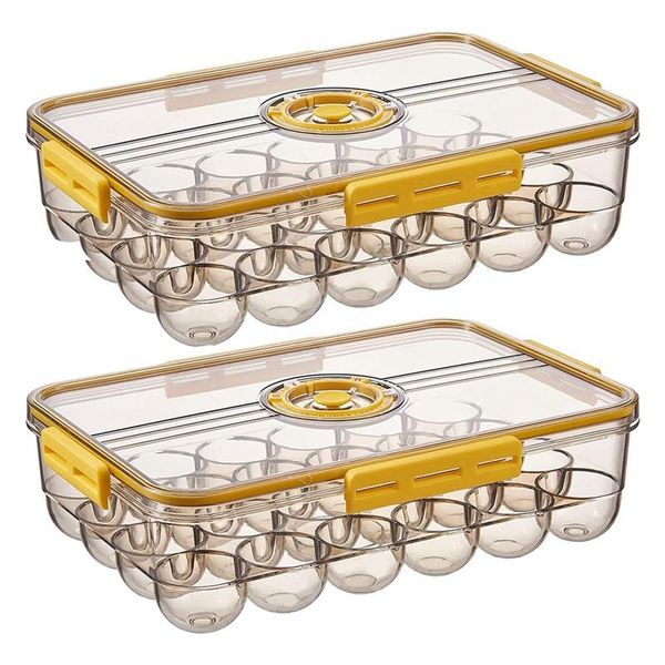 storage bottles & jars 2 pack egg holder,egg bin stackable containers clear tray box with recordable time lid
storage bottles & jars 2 pack egg holder,egg bin stackable containers clear tray box with recordable time lid