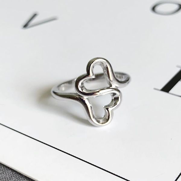 cluster rings geometric love 925 sterling silver ring for women simple sweet hollow double heart-shaped jewelry accessories, Golden;silver
cluster rings geometric love 925 sterling silver ring for women simple sweet hollow double heart-shaped jewelry accessories, Golden;silver
