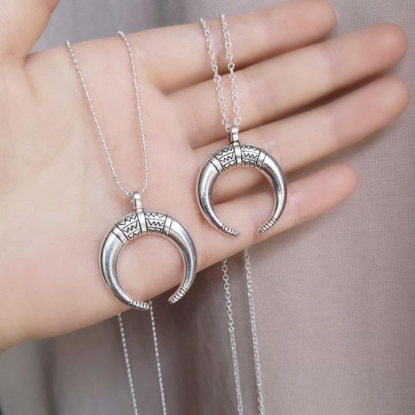 pendant necklaces vintage antique silver color moon necklace for women fashion statement party jewelry
pendant necklaces vintage antique silver color moon necklace for women fashion statement party jewelry