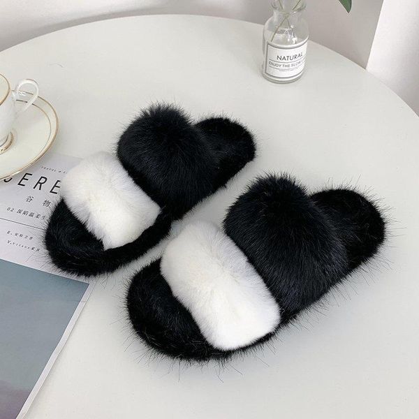 women fur slippers low heel flip flops female 2021 autumn winter wild outdoor casual plush warm flat bottom home, Black
women fur slippers low heel flip flops female 2021 autumn winter wild outdoor casual plush warm flat bottom home, Black