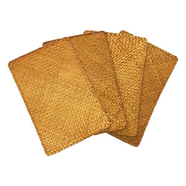 mats & pads pack of 4, natural seagrass place mathand-woven rectangular rattan placemats straw tea cup mat potholder
mats & pads pack of 4, natural seagrass place mathand-woven rectangular rattan placemats straw tea cup mat potholder