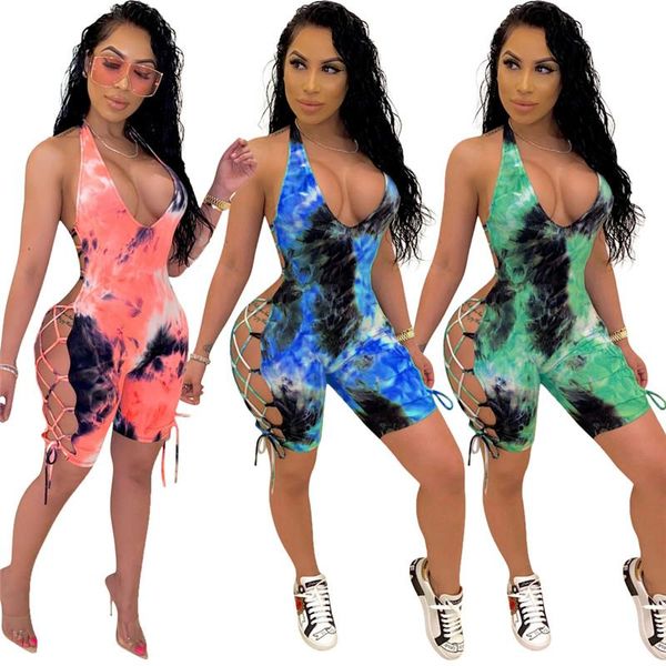 women's jumpsuits & rompers 2021 women v-neck bodysuit sleeveless halter backless hollow out playsuit sports floral print jumpsuit s-xl, Black;white
women's jumpsuits & rompers 2021 women v-neck bodysuit sleeveless halter backless hollow out playsuit sports floral print jumpsuit s-xl, Black;white