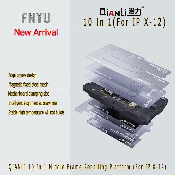 professional hand tool sets qianli 10 in 1 middle frame reballing platform for ip x 11 12 groove design stable motherboard tin planting repa
professional hand tool sets qianli 10 in 1 middle frame reballing platform for ip x 11 12 groove design stable motherboard tin planting repa