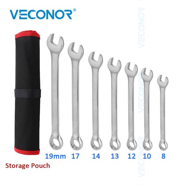 hand tools 7pcs combo wrench keys set universal spanner dull polished fixed head with storage pouch tool for car repairing
hand tools 7pcs combo wrench keys set universal spanner dull polished fixed head with storage pouch tool for car repairing