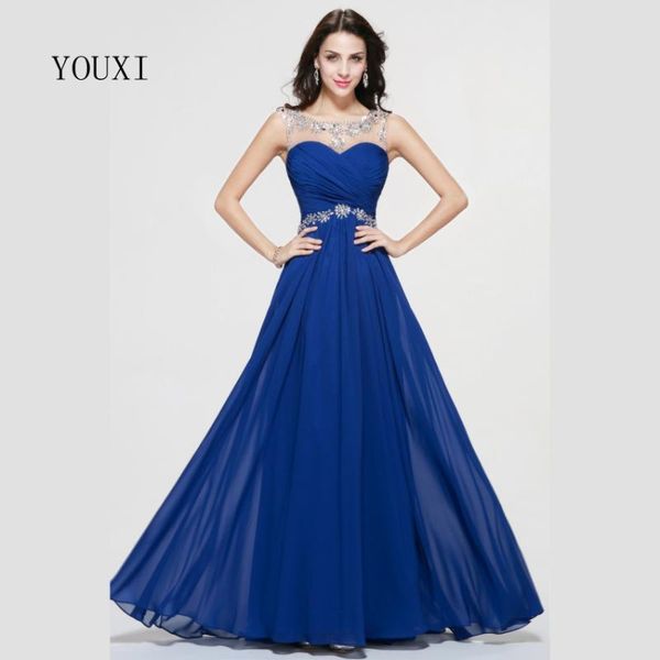 party dresses sheer neck long prom 2021 royal blue chiffon crystal beaded formal evening gowns pd82, White;black
party dresses sheer neck long prom 2021 royal blue chiffon crystal beaded formal evening gowns pd82, White;black
