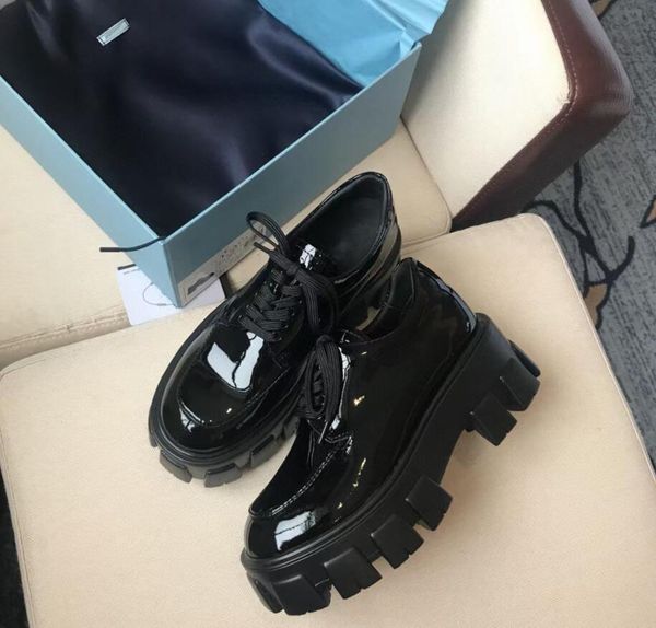 elegant women shoes luxury designer brand dress shoe metal triangle logo monolith brushed leather loafers platform heel pointed and round, Black
elegant women shoes luxury designer brand dress shoe metal triangle logo monolith brushed leather loafers platform heel pointed and round, Black