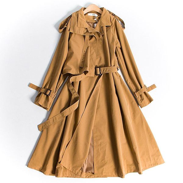 women's trench coats designer women coat long sleeve turn down collar with belt female casual fashion windbreaker, Tan;black
women's trench coats designer women coat long sleeve turn down collar with belt female casual fashion windbreaker, Tan;black
