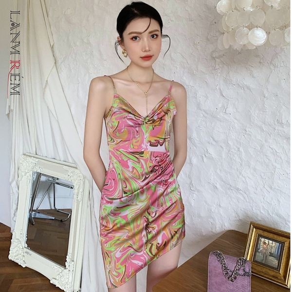 women dress printed pleated asymmetric spaghetti strap temperament fashion tide summer arrivals 2h700 210507, Black;gray
women dress printed pleated asymmetric spaghetti strap temperament fashion tide summer arrivals 2h700 210507, Black;gray
