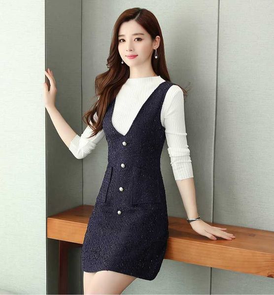 two piece dress plus size xxxl women winter knit long sleeve slim sweaters +woollen cloth single breasted high waist tank sets, White
two piece dress plus size xxxl women winter knit long sleeve slim sweaters +woollen cloth single breasted high waist tank sets, White