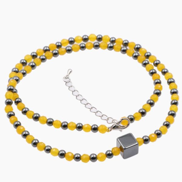 charming exquisite necklace 4mm jades stone beads natural chalcedony black hematite pendant chain necklaces jewelry 18inch a736 chokers, Golden;silver
charming exquisite necklace 4mm jades stone beads natural chalcedony black hematite pendant chain necklaces jewelry 18inch a736 chokers, Golden;silver