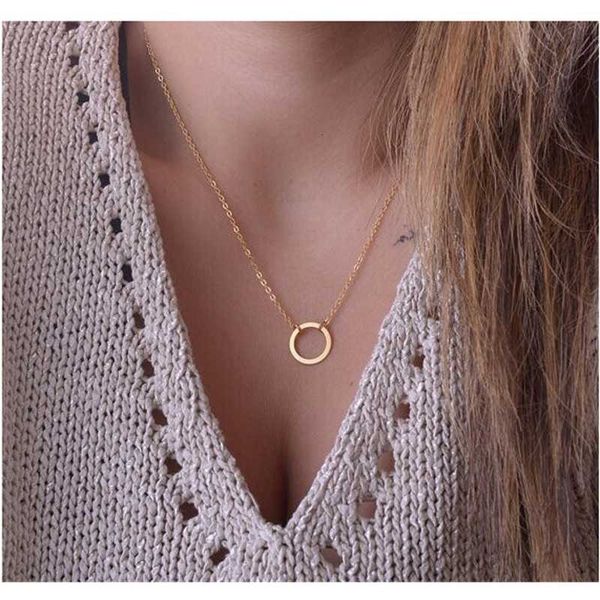 fashion temperament clavicle chain personality fashion simple circle necklace neckchain, Silver
fashion temperament clavicle chain personality fashion simple circle necklace neckchain, Silver