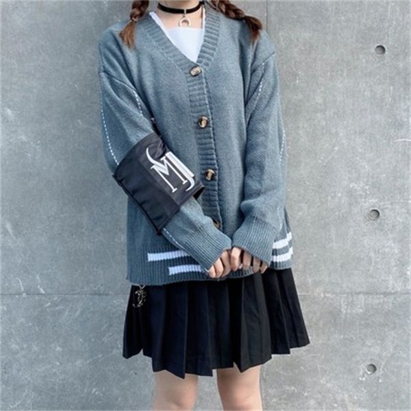 women's sweaters harajuku-style preppy striper casual women's cardigan nightgown autumn streetwear oversized single mesh breasted, White;black
women's sweaters harajuku-style preppy striper casual women's cardigan nightgown autumn streetwear oversized single mesh breasted, White;black
