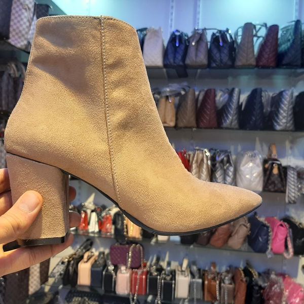 suede boots women's pointed square-heeled side zipper short-tube belt buckle high heel british style shoes 2021, Black
suede boots women's pointed square-heeled side zipper short-tube belt buckle high heel british style shoes 2021, Black