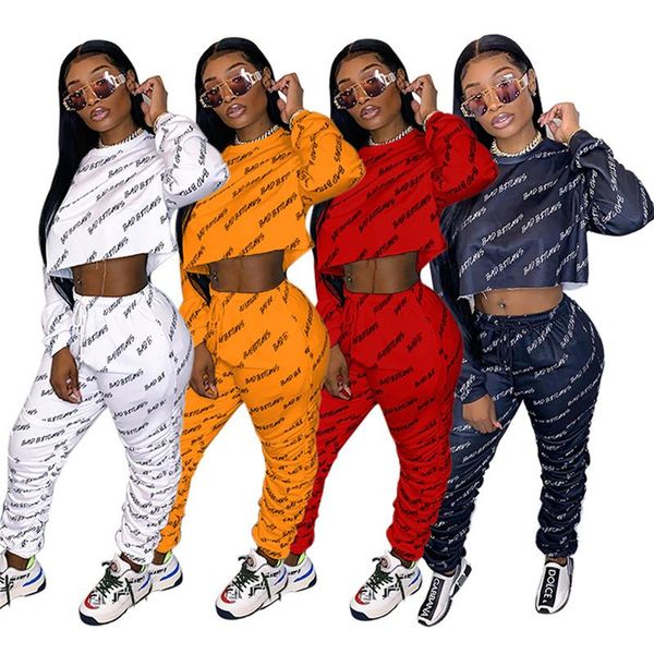 women's two piece pants spring autumn tracksuit women set letter printing o-neck full sleeve crop sweatshirt + suit casual jogging femm, White
women's two piece pants spring autumn tracksuit women set letter printing o-neck full sleeve crop sweatshirt + suit casual jogging femm, White