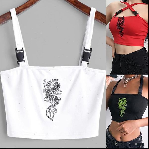 crop casual dragon women tank pattern summer cropped tight attractive fitness polyester u neck fashion top, White
crop casual dragon women tank pattern summer cropped tight attractive fitness polyester u neck fashion top, White