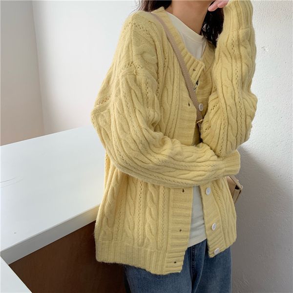 sweaters soft cute autumn high street office lady knitted sweet loose cardigans casual elegant girls sweater, White;black
sweaters soft cute autumn high street office lady knitted sweet loose cardigans casual elegant girls sweater, White;black