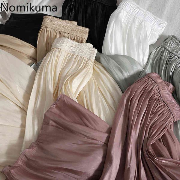 nomikuma high waist pleated skirt women solid color korean style chic a line skirts casual all-match fashion trend faldas 210514, Black
nomikuma high waist pleated skirt women solid color korean style chic a line skirts casual all-match fashion trend faldas 210514, Black