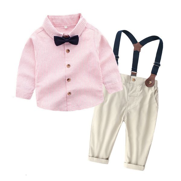children's clothing children's clothing set spring stripe long sleeve bow tie shirt boys' suspenders two piece set boy, Blue
children's clothing children's clothing set spring stripe long sleeve bow tie shirt boys' suspenders two piece set boy, Blue