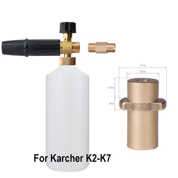 car washer high pressure 1000ml brass snow foam lance soap gun for karcher k2 k4 k5 k6 k7 accessory cleaning tool
car washer high pressure 1000ml brass snow foam lance soap gun for karcher k2 k4 k5 k6 k7 accessory cleaning tool
