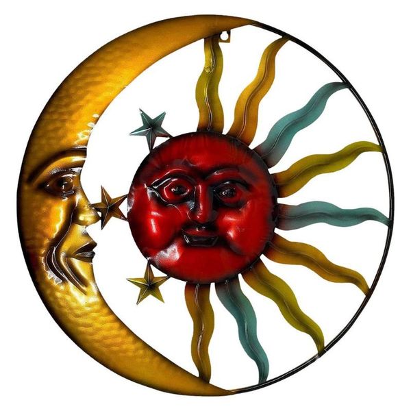 decorative objects & figurines metal wall art decoration 11.4 inch moon sun star celestial outdoor garden ornament hanging
decorative objects & figurines metal wall art decoration 11.4 inch moon sun star celestial outdoor garden ornament hanging