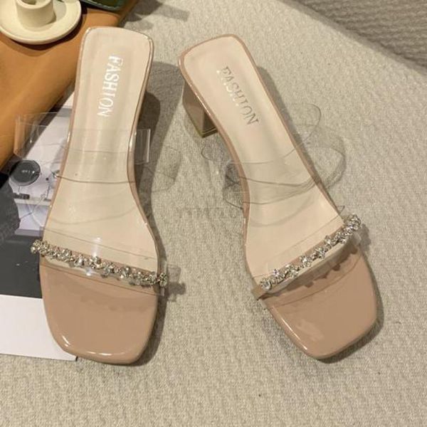slippers women sandals pvc jelly transparent strap with chain ladies shoes chunky high heels summer slides pumps ytmtloy, Black
slippers women sandals pvc jelly transparent strap with chain ladies shoes chunky high heels summer slides pumps ytmtloy, Black
