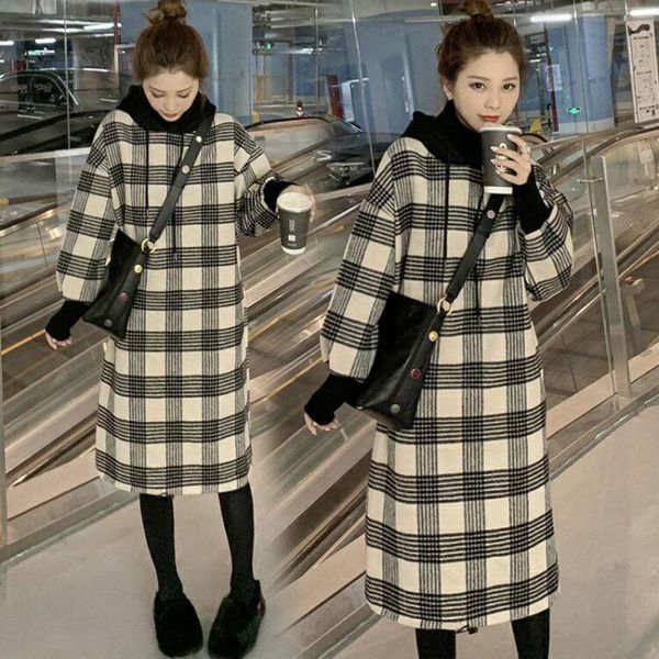 women's hoodies & sweatshirts autumn and winter hooded mid long plaid ins plush thickened korean version fashionable wear hoodie, Black
women's hoodies & sweatshirts autumn and winter hooded mid long plaid ins plush thickened korean version fashionable wear hoodie, Black