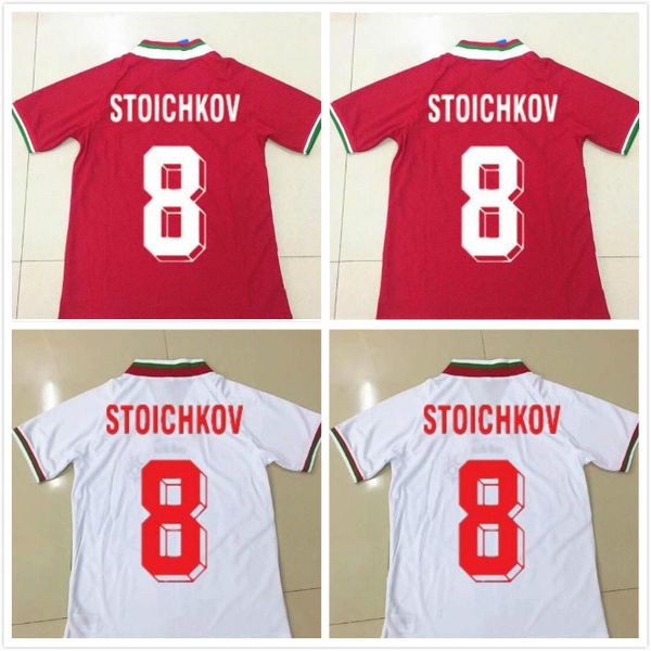 1994 bulgaria retro world cup national team soccer jersey home away red white 94 vintage football shirt #8 stoichkov #3 ivanov #22 andonov, Black;yellow
1994 bulgaria retro world cup national team soccer jersey home away red white 94 vintage football shirt #8 stoichkov #3 ivanov #22 andonov, Black;yellow