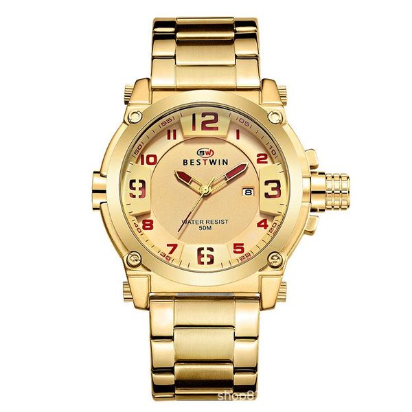 wristwatches 2021 men's watch quartz steel band calendar large dial steady and generous temperament fashion punk, Slivery;brown
wristwatches 2021 men's watch quartz steel band calendar large dial steady and generous temperament fashion punk, Slivery;brown