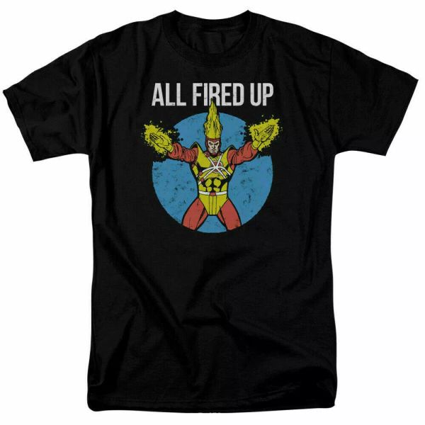 firestorm firestorms party t shirt licensed comic book tee black, White;black