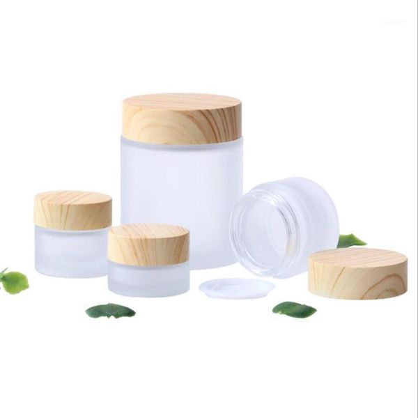storage bottles & jars 5g 10g 15g 30g 50g 100g empty frosted bottle glass cream cosmetic packaging containers with plastic wood grain cover
storage bottles & jars 5g 10g 15g 30g 50g 100g empty frosted bottle glass cream cosmetic packaging containers with plastic wood grain cover