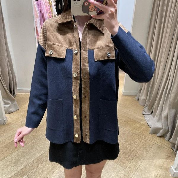 women's jackets women jacket 2021 lapel loose single-breasted contrast color long-sleeved corduroy, Black;brown
women's jackets women jacket 2021 lapel loose single-breasted contrast color long-sleeved corduroy, Black;brown