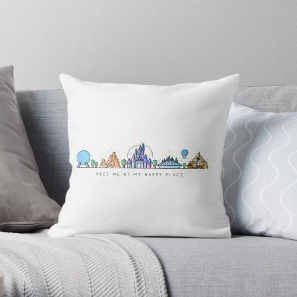 pillow case meet me at my happy place vector orlando theme park illustration design polyester decor home cushion cover 45*45cm
pillow case meet me at my happy place vector orlando theme park illustration design polyester decor home cushion cover 45*45cm
