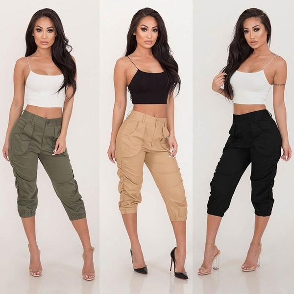 cargo pants plus size s-3xl for women's safari style trousers beam foot pocket loose cropped harem leggings, Black
cargo pants plus size s-3xl for women's safari style trousers beam foot pocket loose cropped harem leggings, Black