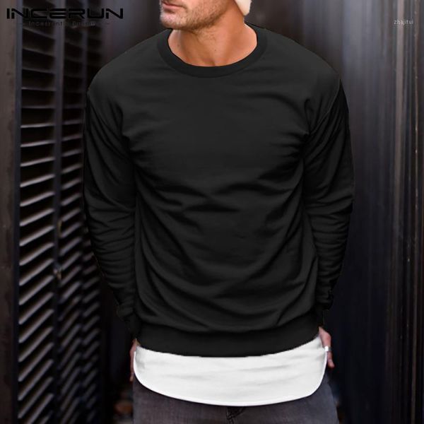 men's hoodies & sweatshirts incerun men casual patchwork round neck long sleeve autumn streetwear fashion 2021 leisure pullovers 7, Black
men's hoodies & sweatshirts incerun men casual patchwork round neck long sleeve autumn streetwear fashion 2021 leisure pullovers 7, Black