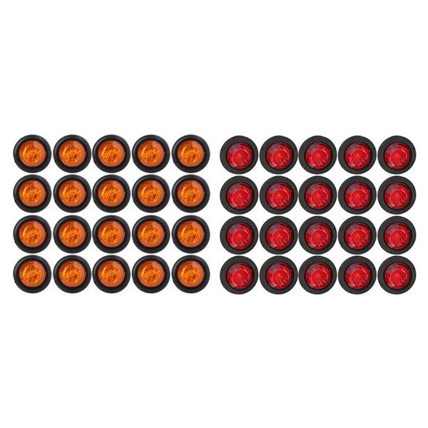 emergency lights 20x 3/4inch 3led side marker trailer truck turn light clearance
emergency lights 20x 3/4inch 3led side marker trailer truck turn light clearance