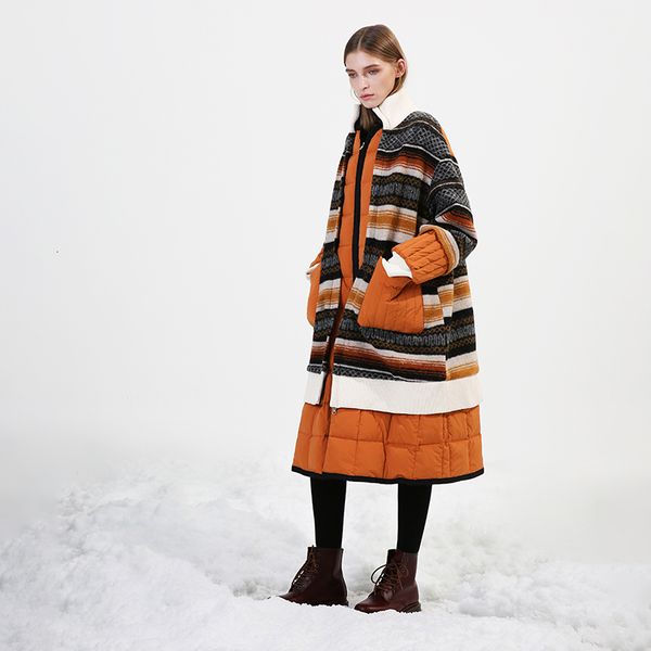 women's down & parkas original deisgn winter women womens puffer coat ladies casual oversized long striped wool patchwork white duck ja, Black
women's down & parkas original deisgn winter women womens puffer coat ladies casual oversized long striped wool patchwork white duck ja, Black