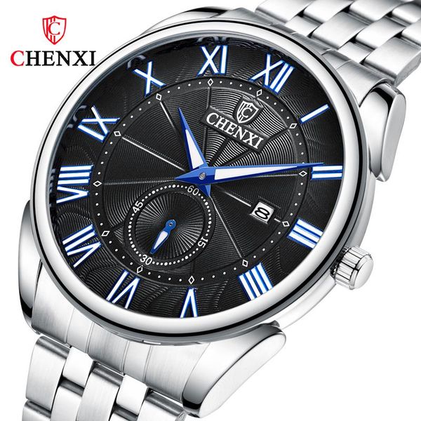 wristwatches chenxi brand men watches 2021 luxury business stainless steel date quartz wrist for waterproof watch zegarek meski, Slivery;brown
wristwatches chenxi brand men watches 2021 luxury business stainless steel date quartz wrist for waterproof watch zegarek meski, Slivery;brown