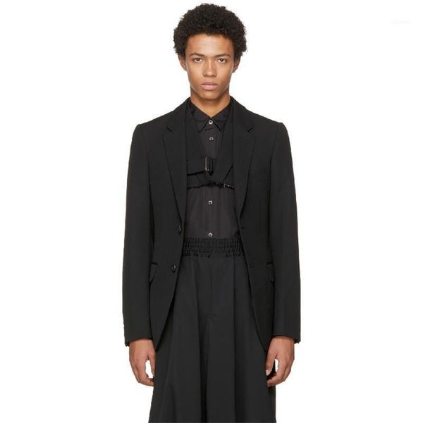 men's suits & blazers original s-5xl custom simple classic self-cultivation stitching casual personality irregular dress, White;black
men's suits & blazers original s-5xl custom simple classic self-cultivation stitching casual personality irregular dress, White;black
