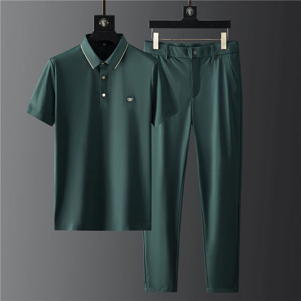 men's tracksuits high-end male lapel will see thin silk sleeve deals casual short sports of two men's parts 9yld, Gray
men's tracksuits high-end male lapel will see thin silk sleeve deals casual short sports of two men's parts 9yld, Gray