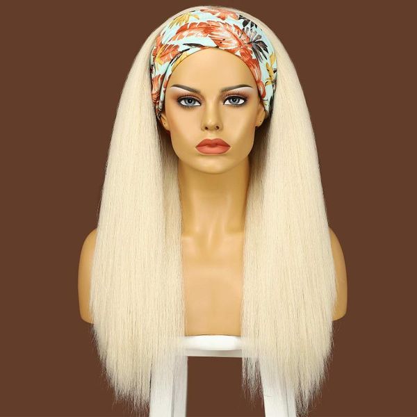 synthetic wigs #613 yaki straight headband for black women long bleach blonde wig glueless 16-26 inch
synthetic wigs #613 yaki straight headband for black women long bleach blonde wig glueless 16-26 inch