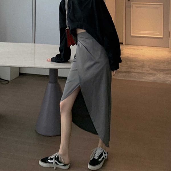 skirts in spring korean version of the high waist thin irregular slit skirt, black long skirt female 2rgs
skirts in spring korean version of the high waist thin irregular slit skirt, black long skirt female 2rgs